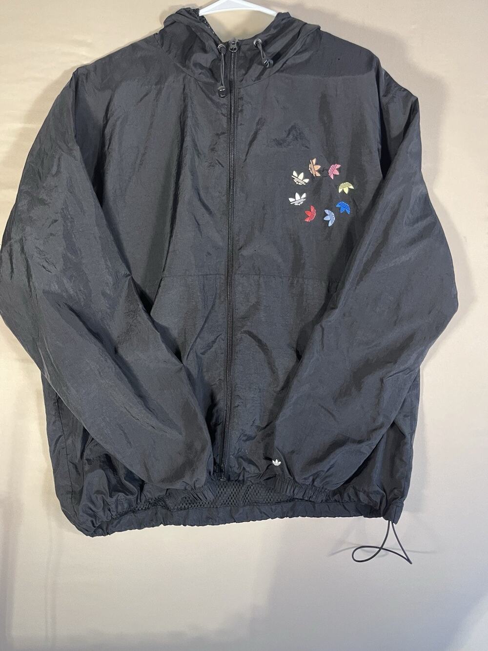 adidas Primegreen Men’s Hooded Full Zip Windbreaker Jacket - Size XL